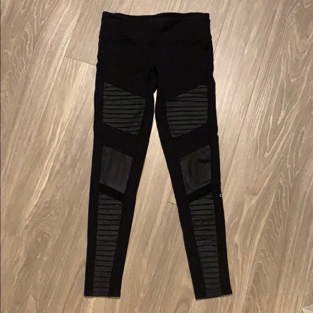 Also Black Moto Leggings